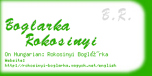 boglarka rokosinyi business card